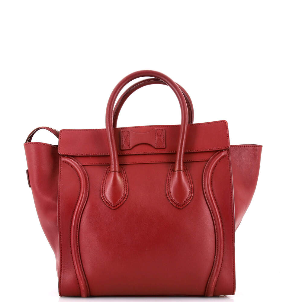 Celine Luggage Bag Smooth Leather Mini #247209C10B - Picture 3 of 9